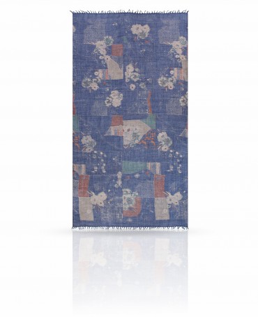 Палантин Женский ZW-VILLAGE/BLUE